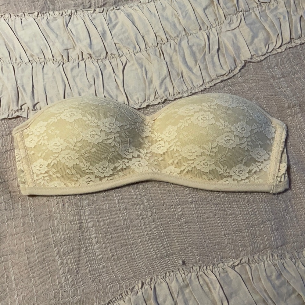 VS Pink Lace Bandeau